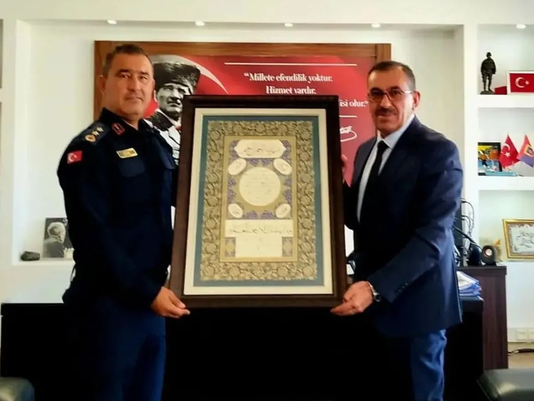 Müftüsüden Jandarma Komutanı'na iade-i ziyaret