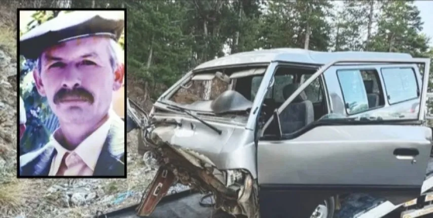 Yayla yolunda kaza; 1 ölü, 1 ağır yaralı var