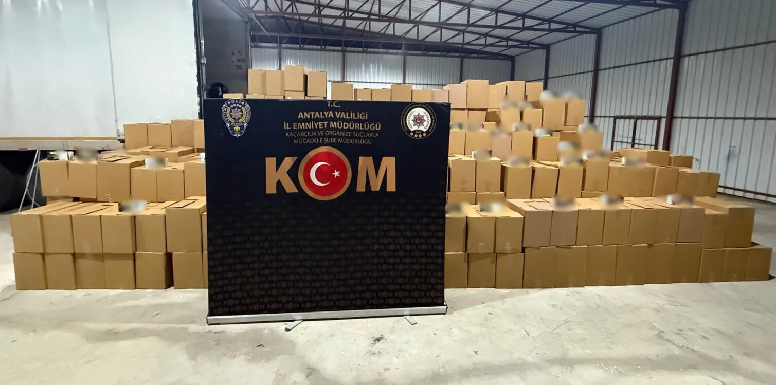 10 Milyon 492 Bin 880 adet kaçak makaron, 73 litre kaçak içki ele geçirildi