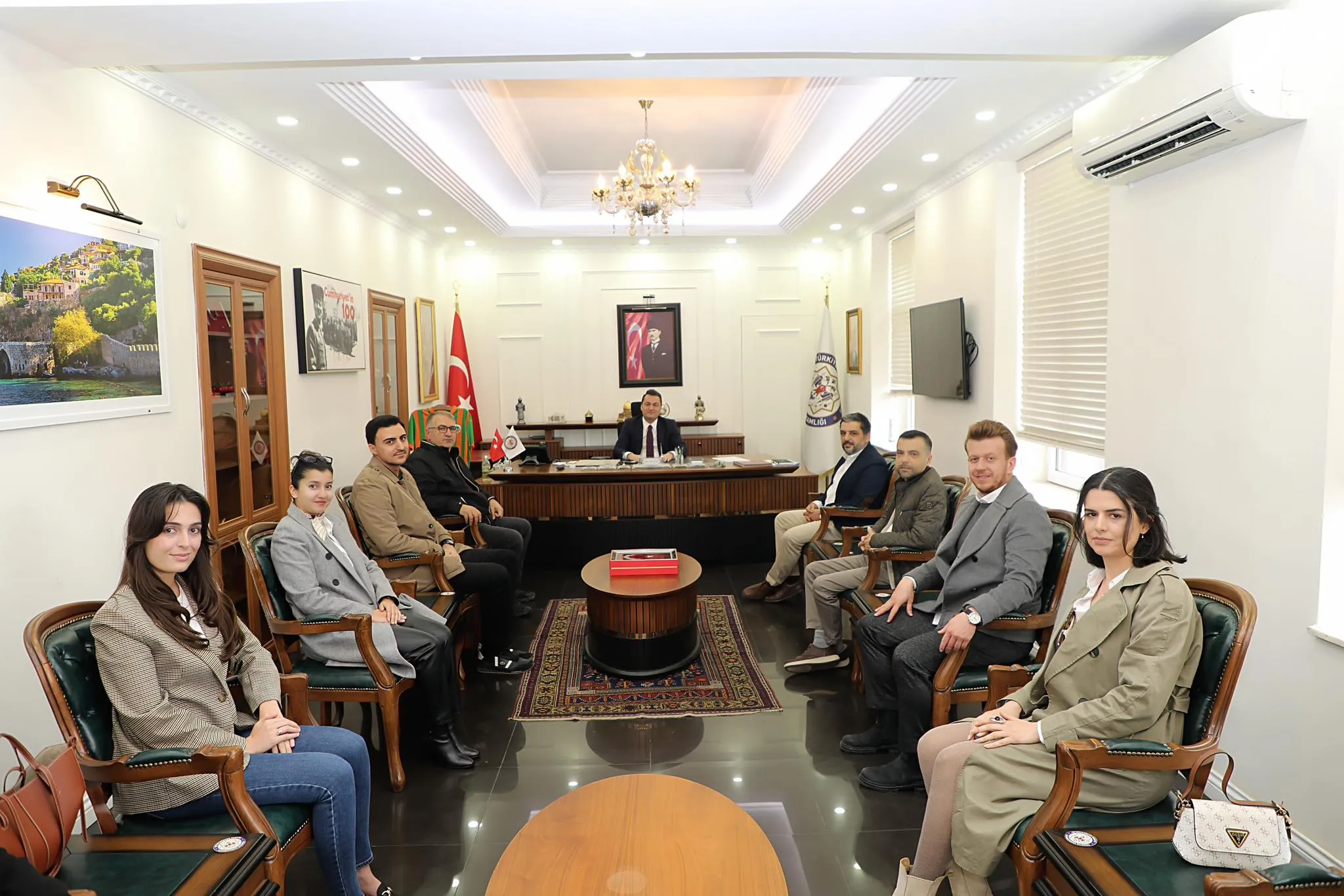 Alanya'da Mimarlardan Kaymakam Öztürk'e Ziyaret