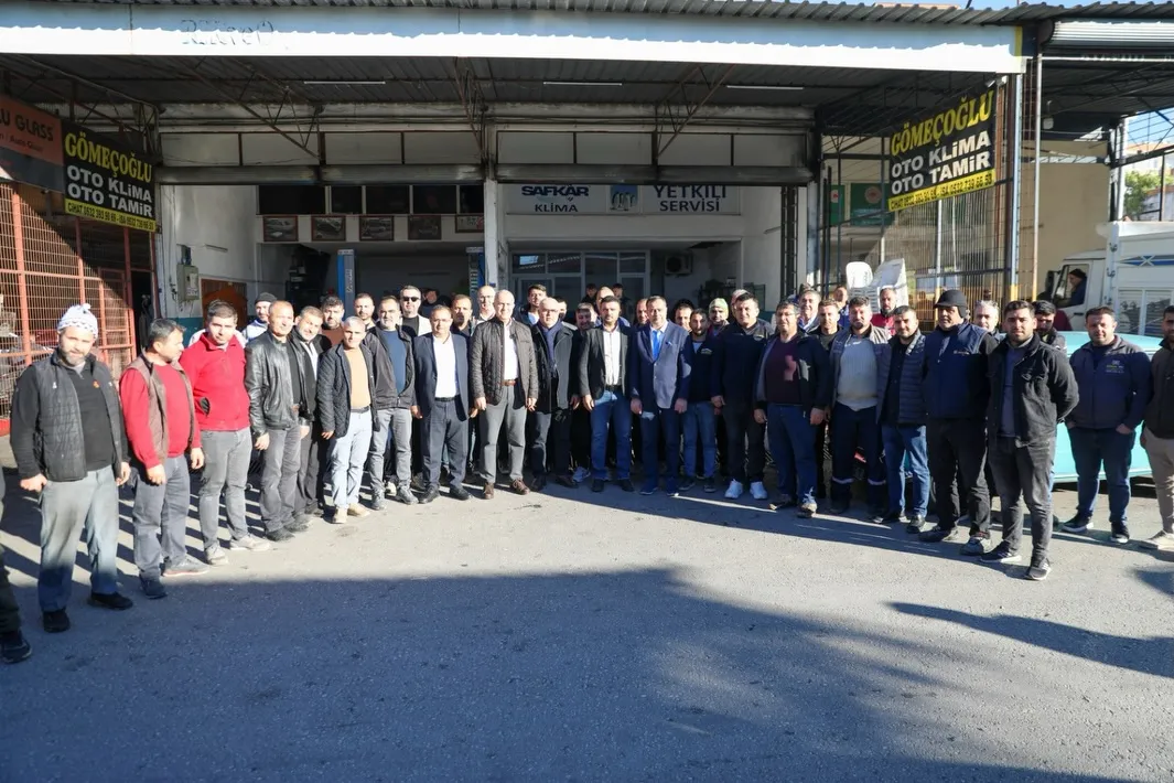 Başkan Özçelik beldelerde sanayi esnafıyla buluştu