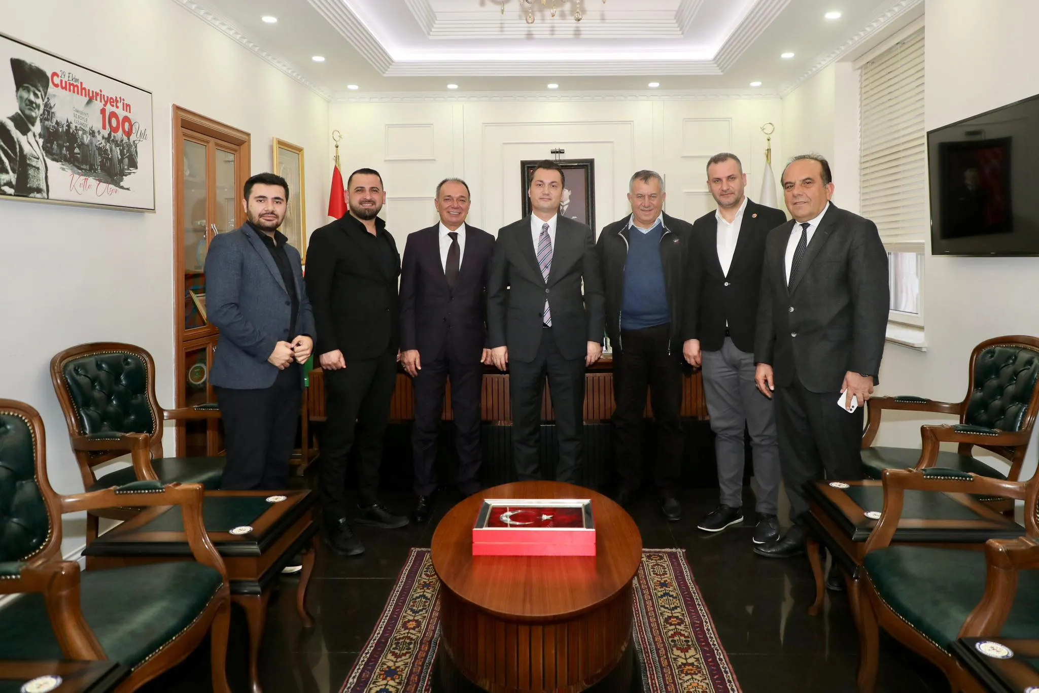 HEMŞEHRİ DERNEKLERİNDEN KAYMAKA ÖZTÜRK'E ZİYARET