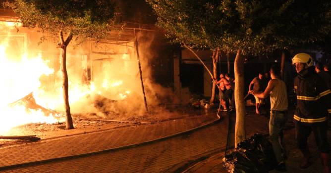  Alanya'da yangın 
