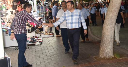  Başkan Yücel, esnaf ziyaretinde