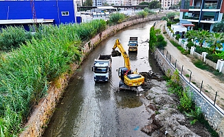 Alanya Belediyesi'nden dere yataklarında temizlik