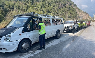 Alanya Jandarmadan Genel Trafik Uygulaması