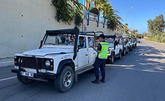 Alanya’da safari araçlarına ceza yağdı  