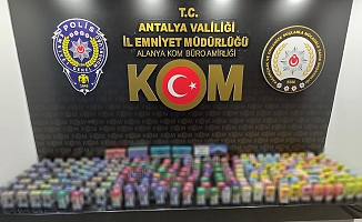 Alanya'da kaçak sigara operasyonu