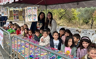 Alanya’da ‘Girişimci’ çocuklar el işlerini satışa sundu