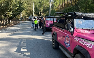 Jandarma safari araçlarını denetledi