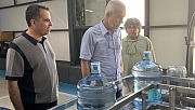 Başkan Özçelik Alaiye Su fabrikasını denetledi