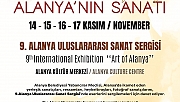 9.Uluslararası Sanat Sergisi 14 Kasım'da sanatzeverlerle Alanya'da buluşuyor 