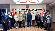 Alanya’da Ak Parti Kadın Kolları’ndan MHP’ye ziyaret 