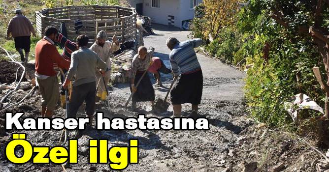 Yücel'den kanser hastasına özel ilgi